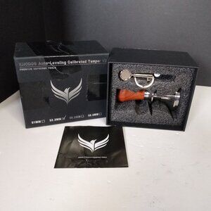 KNODOS Spring Loaded 53.3mm Espresso Auto Leveling Calibrated Tamper V2 Premium